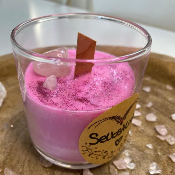 Glitzer-Selbstliebe mit Rosenquarz von healingwithsparkle - fenja schuerer