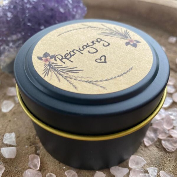 Glitzer-Reinigung mit Amethyst - Dose